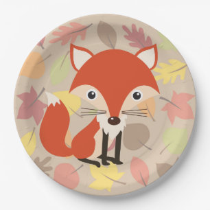 Fox Paper Plate