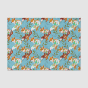 Fox Pattern Tissue Paper