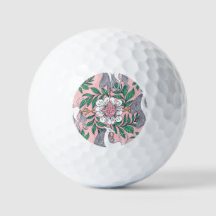 Fox Pattern: Whimsical Vintage Seamless Golf Balls