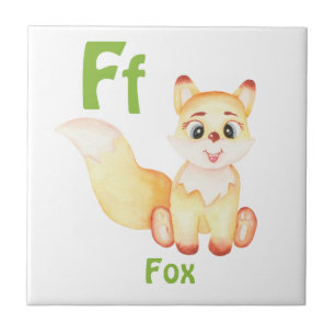 Fox personalize ABC: Letter F - Add Your Name Tile