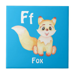 Fox personalize ABC: Letter F - Add Your Name Tile