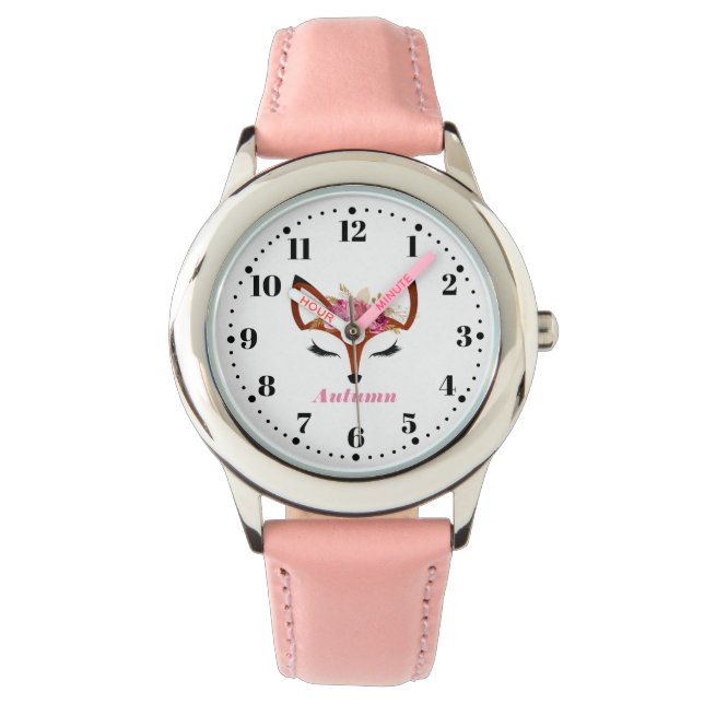 Fox Personalized Custom Kid's Watch (Front)