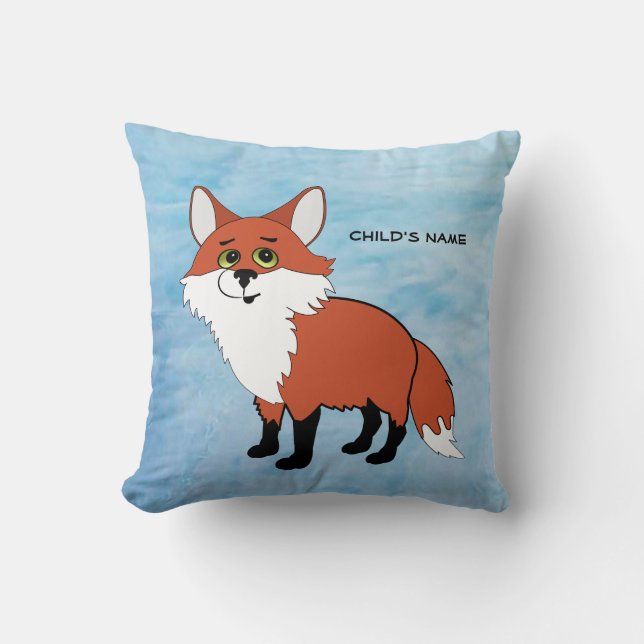 Fox Personalized Pillow (Front)