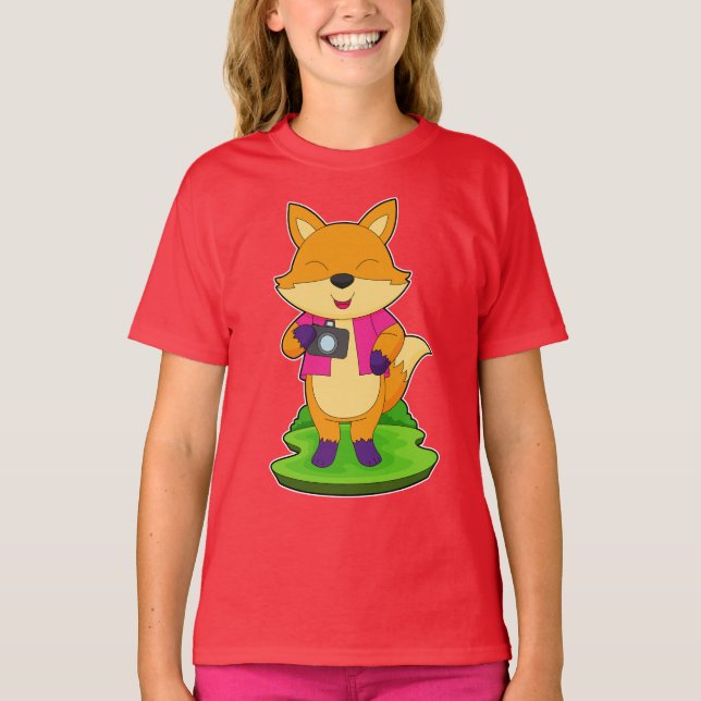 Fox Photographer Camera T-Shirt (Front)