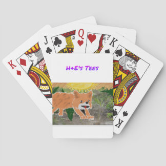 fox playing cards