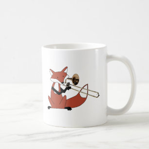 Fox Playing the Trombone Coffee Mug