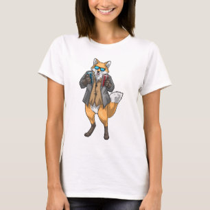 Fox Poker Poker chips Card game T-Shirt