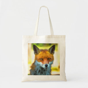 Fox Portrait Realistic Wildlife Art Tote Bag