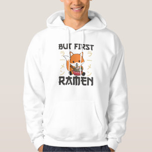 Fox Powered By Ramen Cute Kawaii Foxes Hoodie