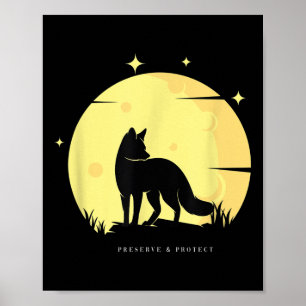 Fox Preserve &amp; Protect Climate Protection Envi Poster