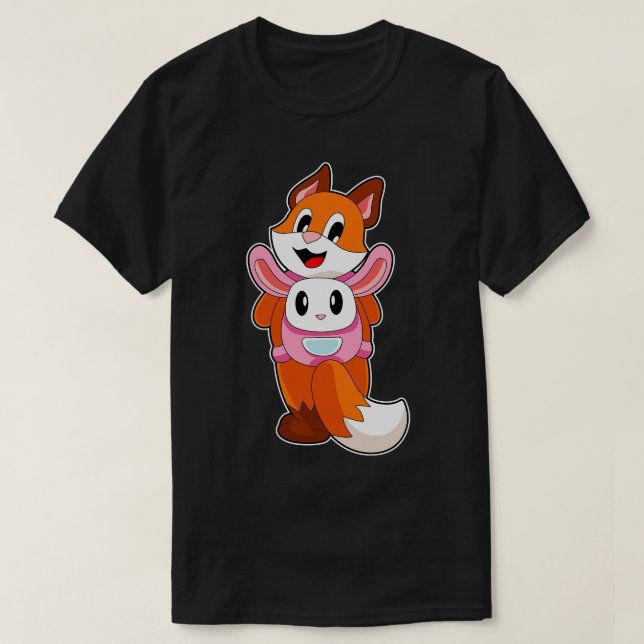 Fox Rabbit Bag T-Shirt (Design Front)