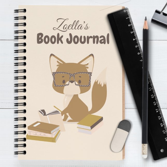 Fox Reading Journal Book Review Personalized (Reading Collection Notebook Journal Fox)