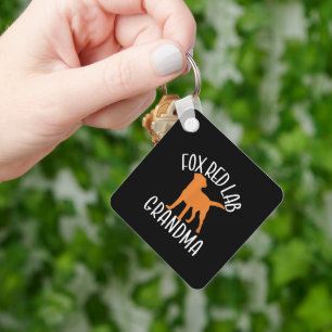 Fox Red Lab Grandma Labrador Retriever Keychain
