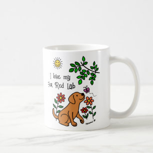 Fox Red Labrador et Green Mug