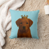 Fox Red Labrador Puppy in Gold Crown Cute