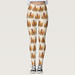 Fox Red Labrador Retriever Dog Leggings
