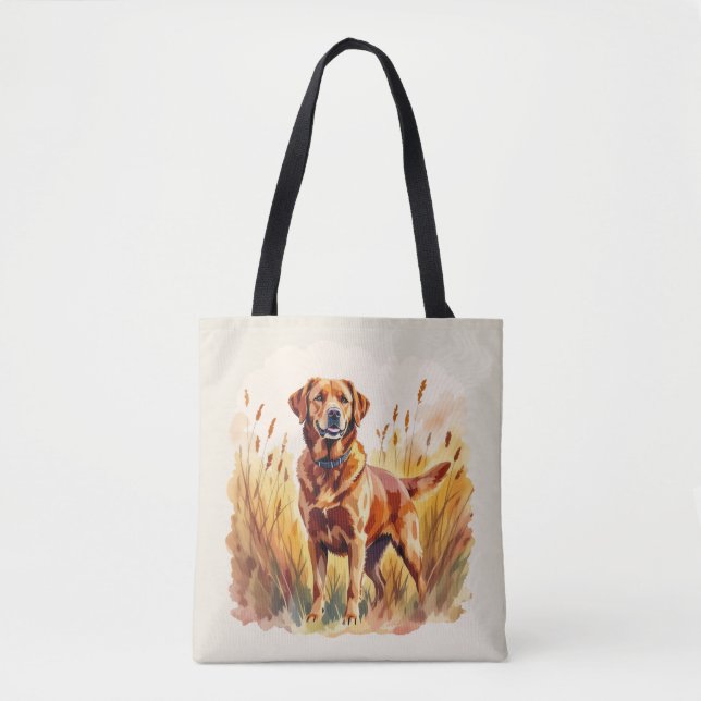 Fox Red Labrador Retriever Dog Tote Bag (Front)