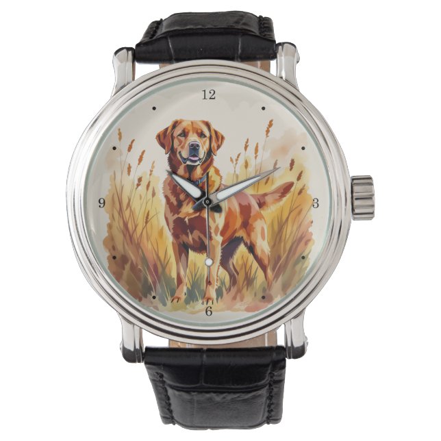 Fox Red Labrador Retriever Dog Watch (Front)