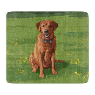 Fox Red Yellow Labrador Retriever Dog Cutting Board