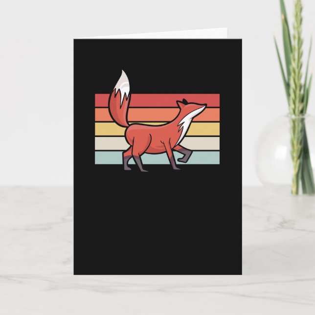 Fox Retro Vintage Card (Front)