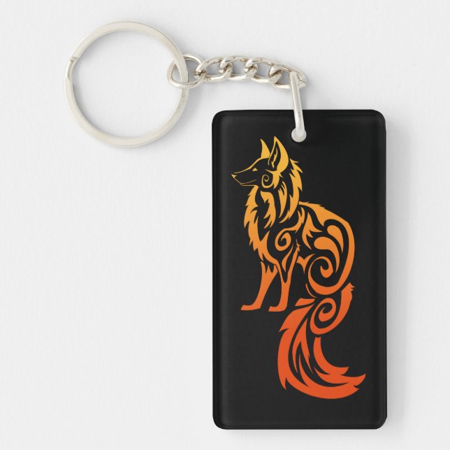Fox rouge Kitsune de tribal de Firey (Devant)
