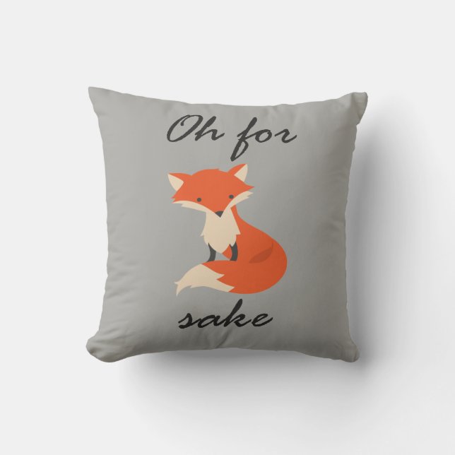 Fox Sake Pillow (Front)
