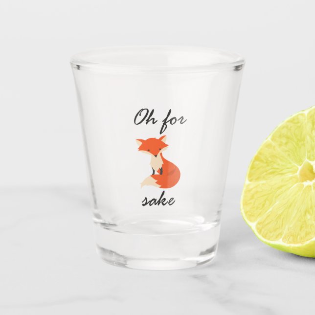 Fox Sake Shot glass (Front)