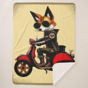 Fox Sherpa Blanket