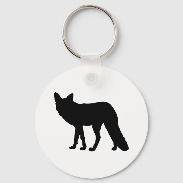 Fox Silhouette Keychain (Front)