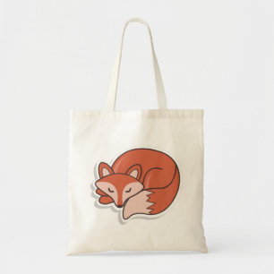 Fox Sleeping Tote Bag