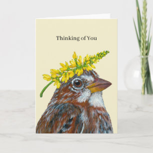 Fox sparrow card