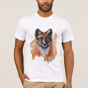 Fox – Spirit Animal, Watercolor Totem Joga Guide T-Shirt