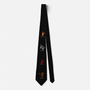 Fox/Squirrel Men's Tie