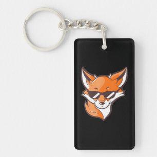 Fox Sunglasses Fox Lovers Fox Lover Fox Cute Cool Keychain