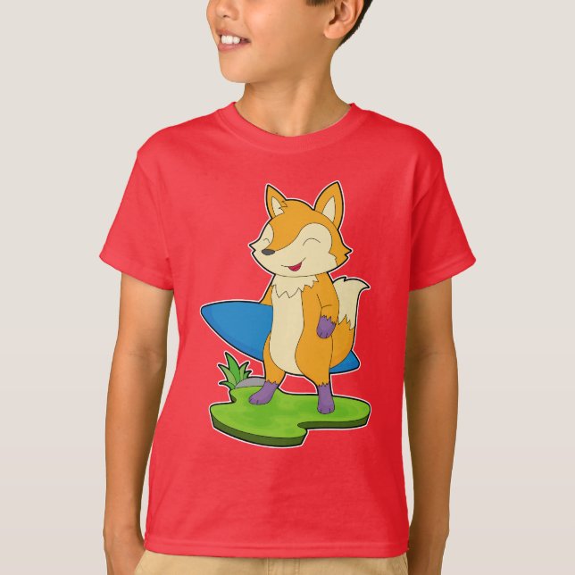 Fox Surfer Surfboard T-Shirt (Front)