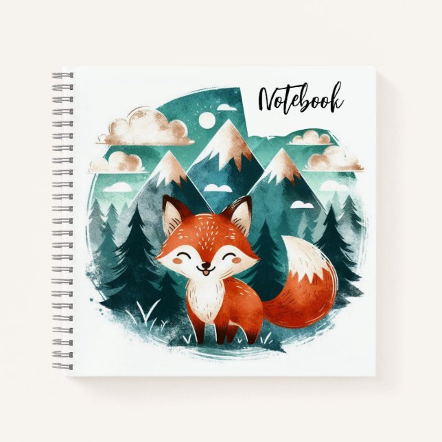  Fox Tales at Sunset – A Cozy Desert Dream Notebook (Front)
