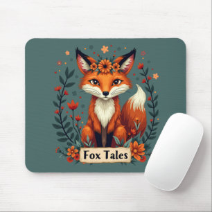 Fox Tales Boho Woodland Animal Mouse Pad