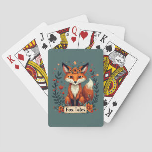Fox Tales Boho Woodland Animal Playing Cards