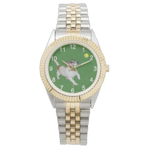 Fox Terrier Ball Trance, Unisex Wristwatch
