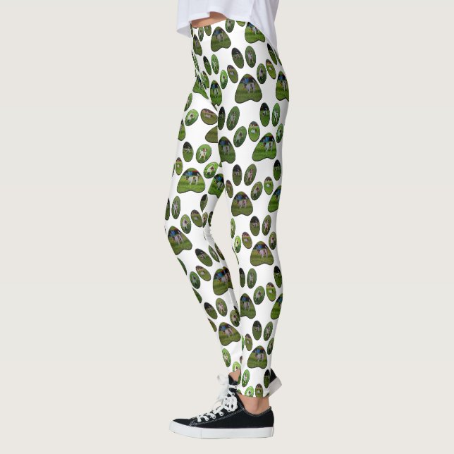 Fox Terrier Empreintes de pattes, Leggings (Gauche)