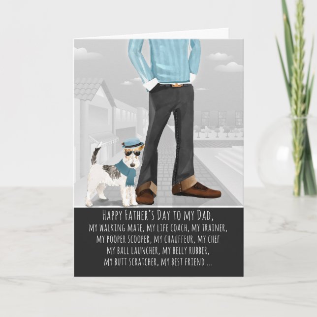 Fox Terrier from the Dog Father's Day Card (Front)