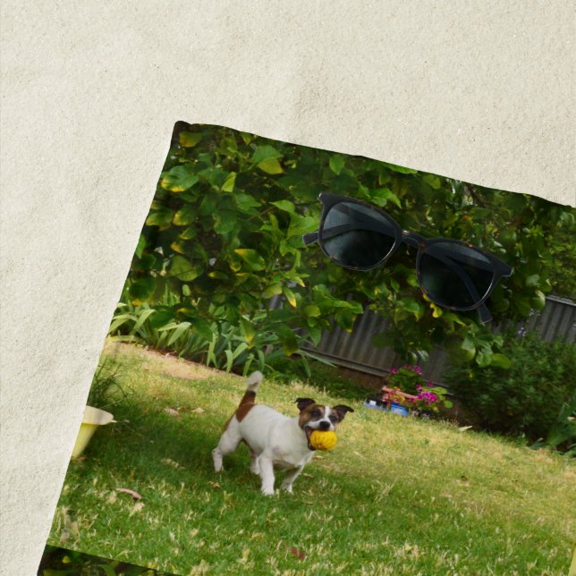 Fox Terrier Happy Days, Beach Towel (In Situ)