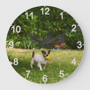 Fox Terrier Happy Days, Wall Clock