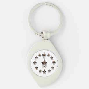 Fox Terrier Pattern, Keychain