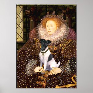 Fox Terrier  -  Queen Elizabeth Poster