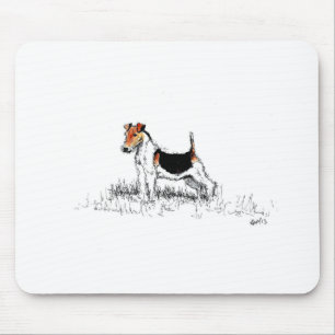 Fox Terrier standing proud Mouse Pad