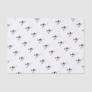 Fox Terrier standing proud Tissue Paper