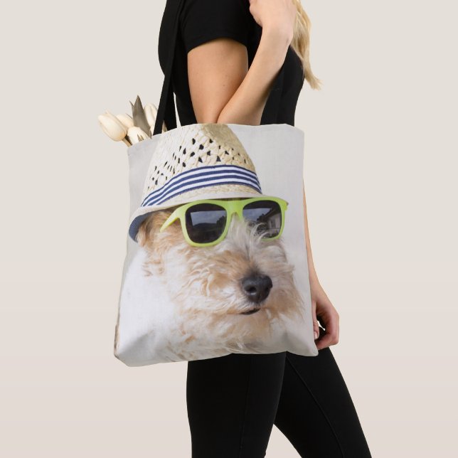 Fox Terrier Tote Bag (Close Up)