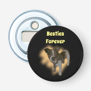 Fox Terrier Watercolor, Magnetic Bottle Opener