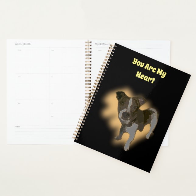 Fox Terrier Watercolor, Planner (Display)